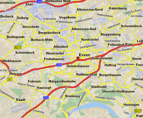 essen zone carte